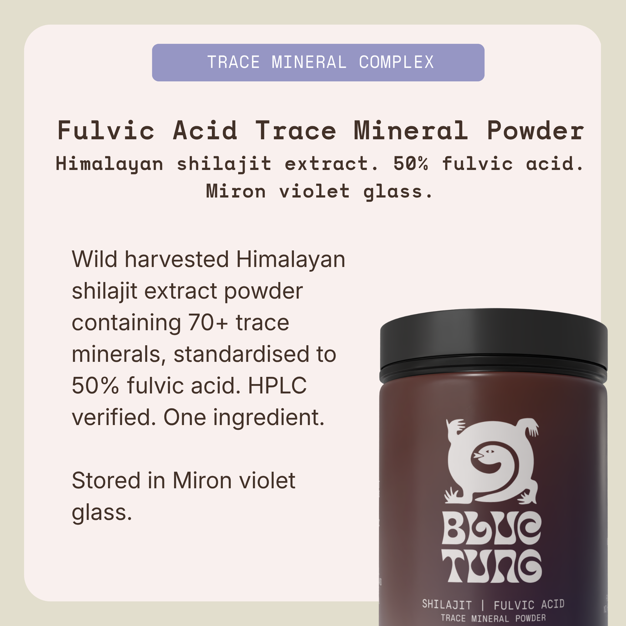 Fulvic Acid Trace Mineral Powder
