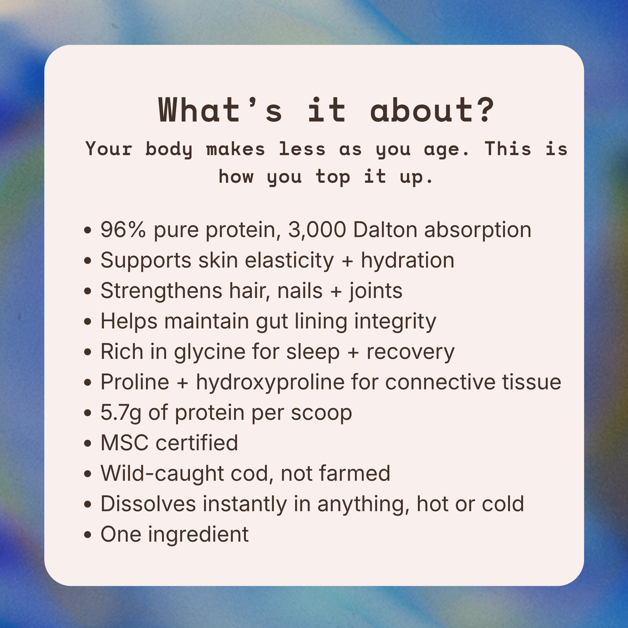 Marine Collagen Peptides