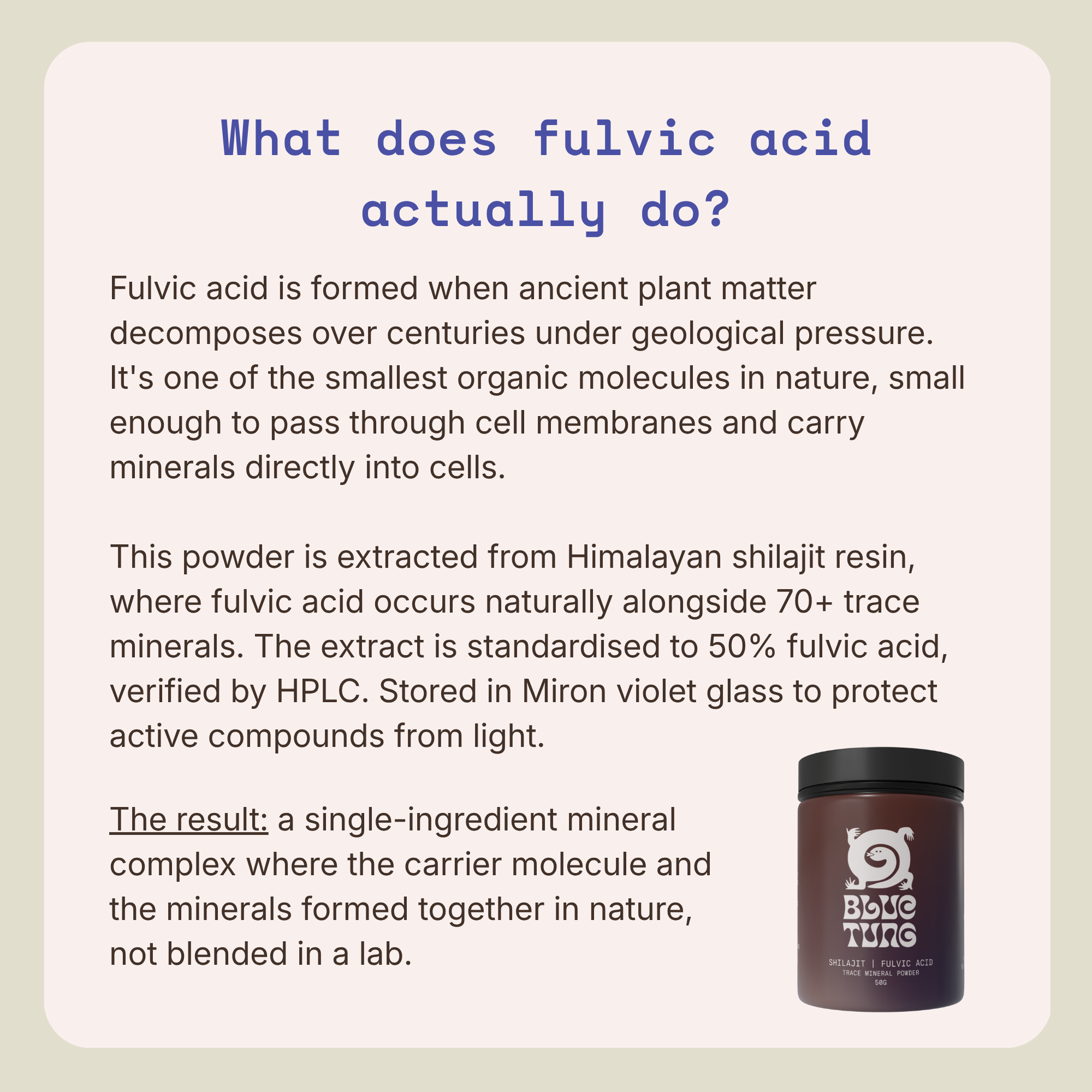 Fulvic Acid Trace Mineral Powder
